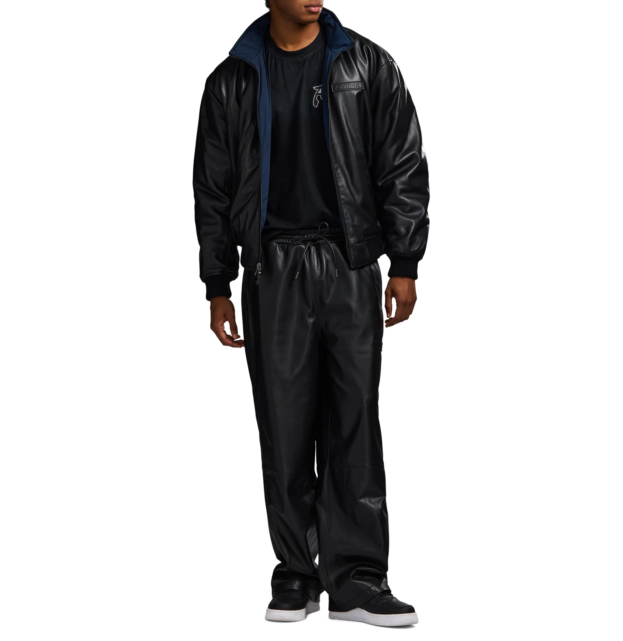 REVERSIBLE NAPPA LEATHER TRACK JACKET - Image 9