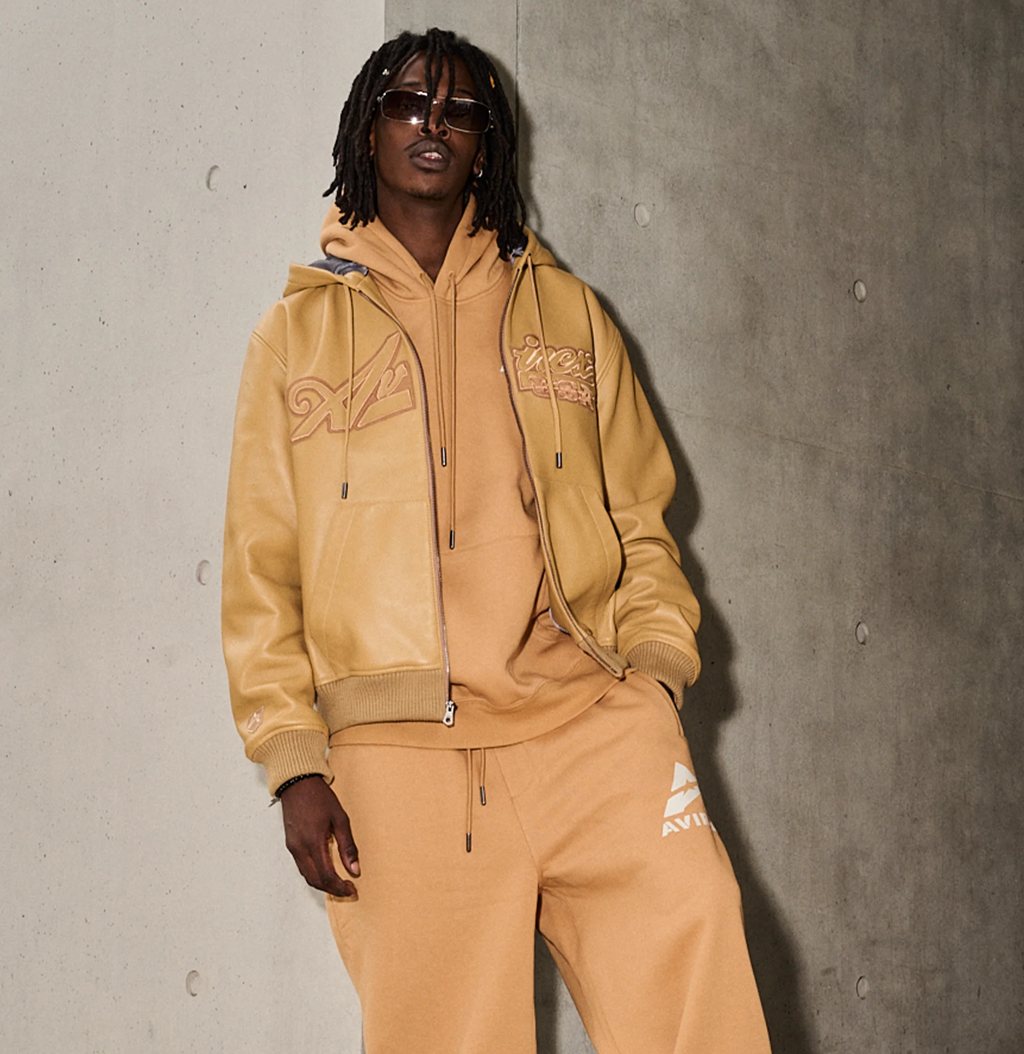 SCRIPT NAPPA LEATHER HOODIE - Image 11
