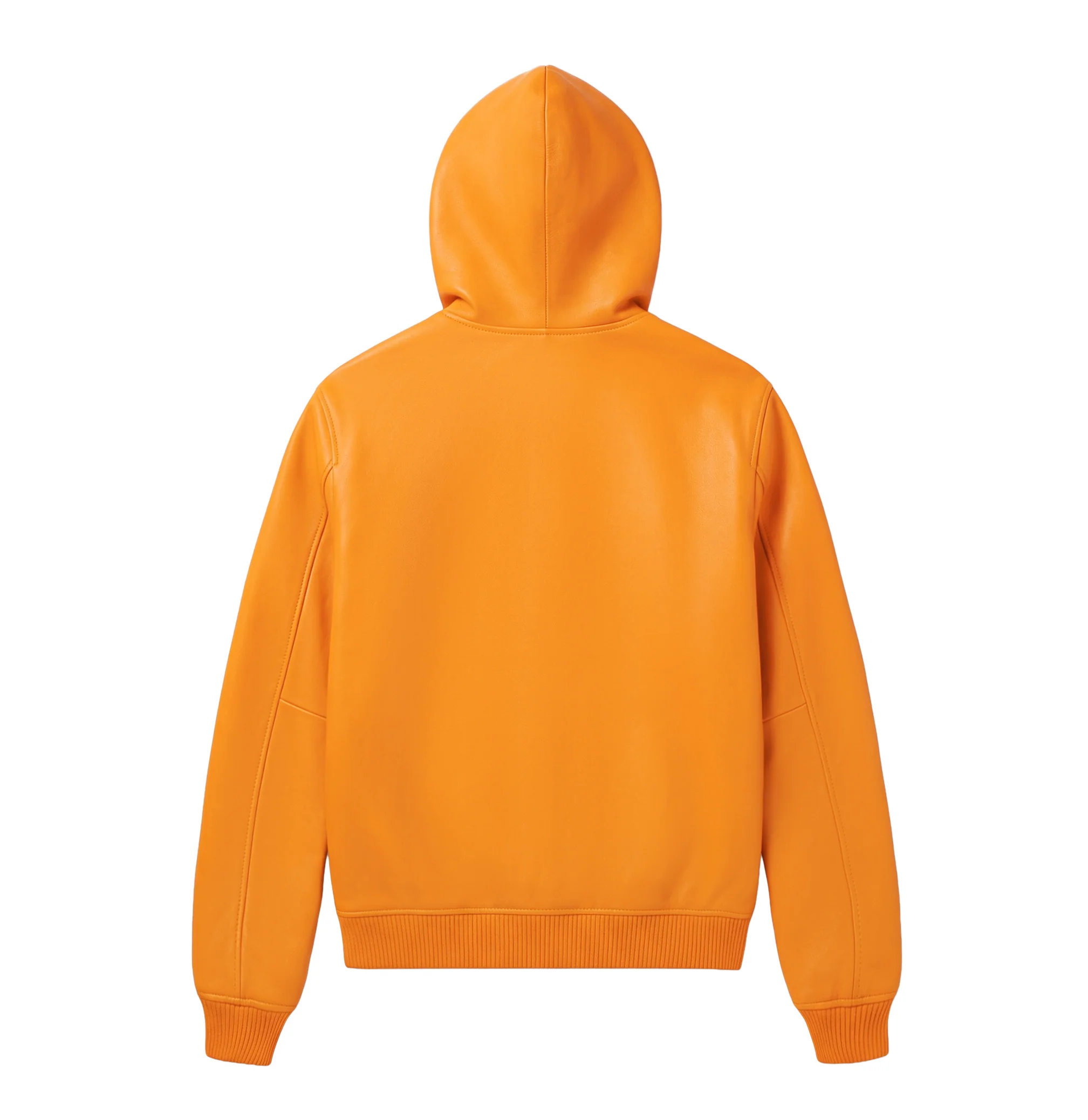 SCRIPT NAPPA LEATHER HOODIE - Image 2